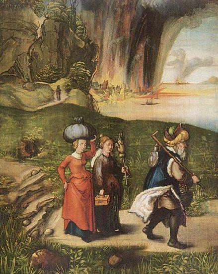 Albrecht Durer Loths Flucht oil painting image